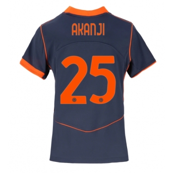 Billige Fotballdrakt Inter Milan Manuel Akanji #25 Replika Tredjedrakt Dame 2025-26 Kortermet
